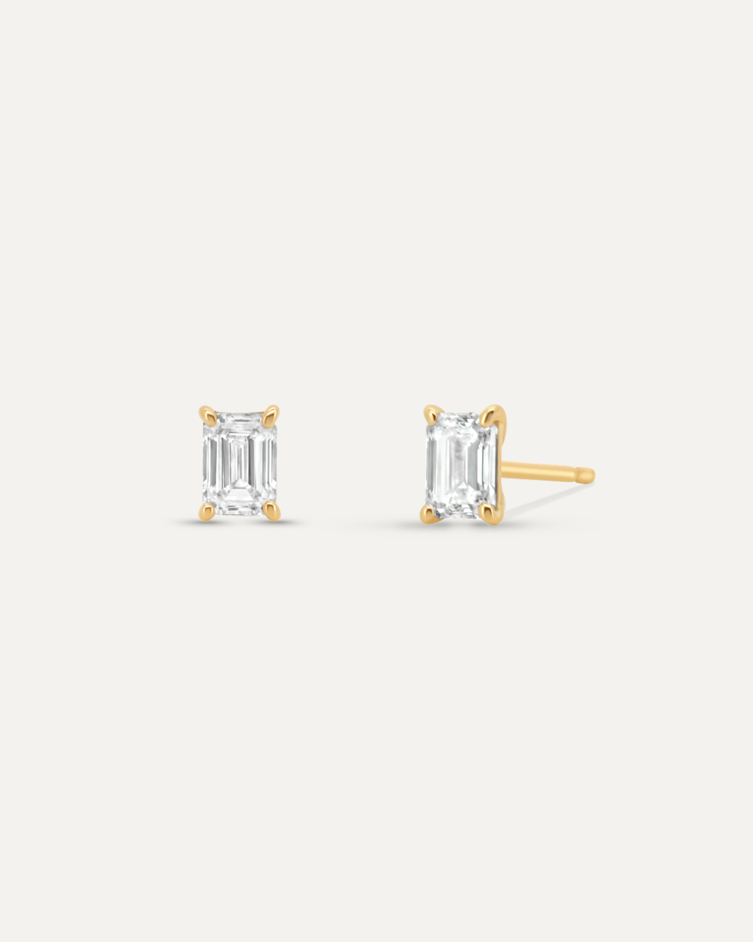 エメラルドカット ダイヤモンド ピアス 0.6ct – BANYAN （バンヤン）