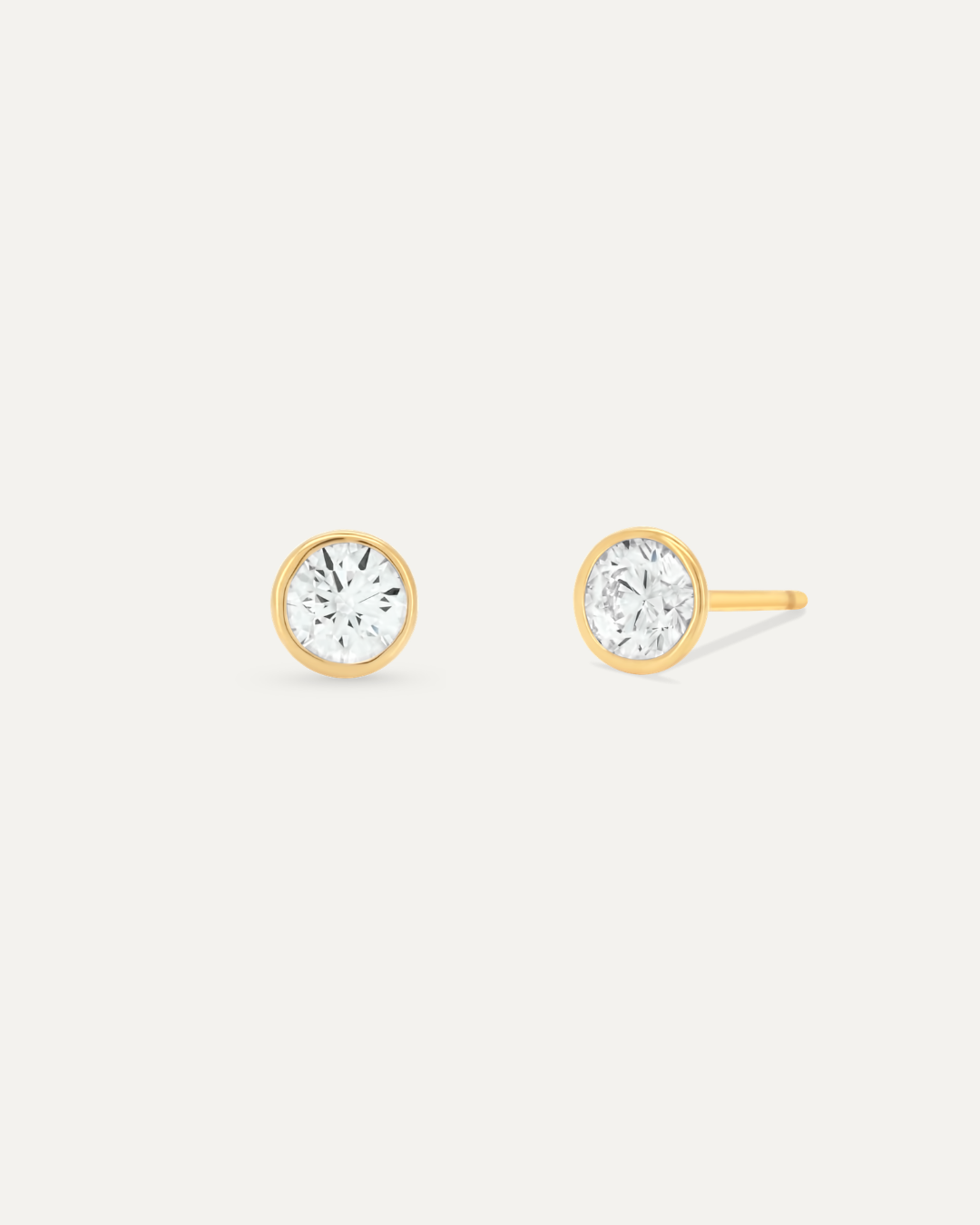 ベゼル ダイヤモンド ピアス 0.4ct – BANYAN （バンヤン）