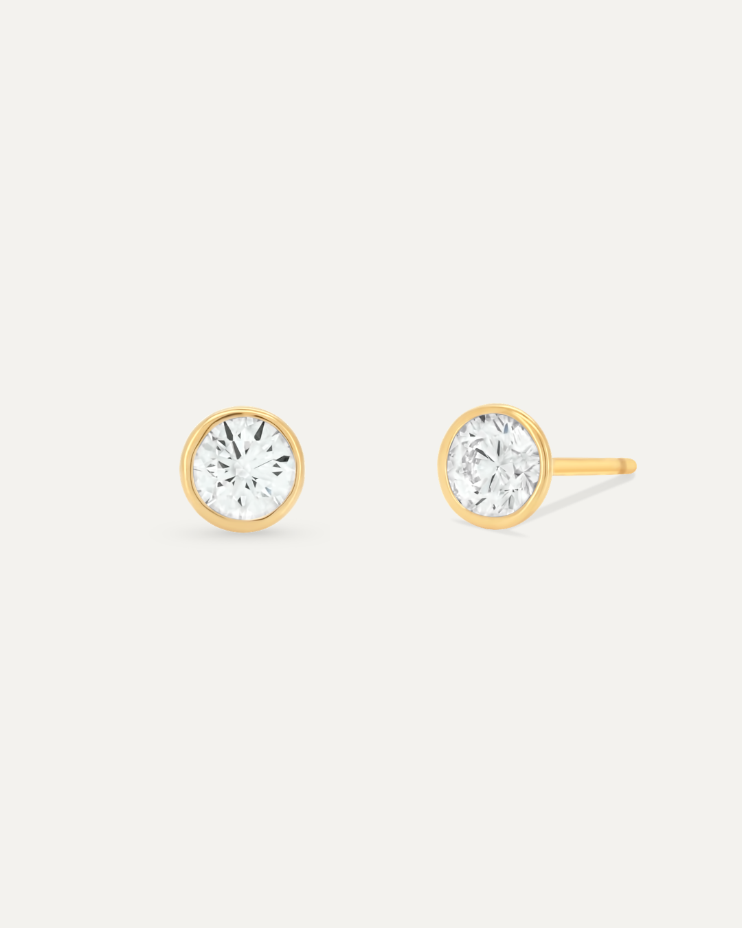ベゼル ダイヤモンド ピアス 0.6ct – BANYAN （バンヤン）