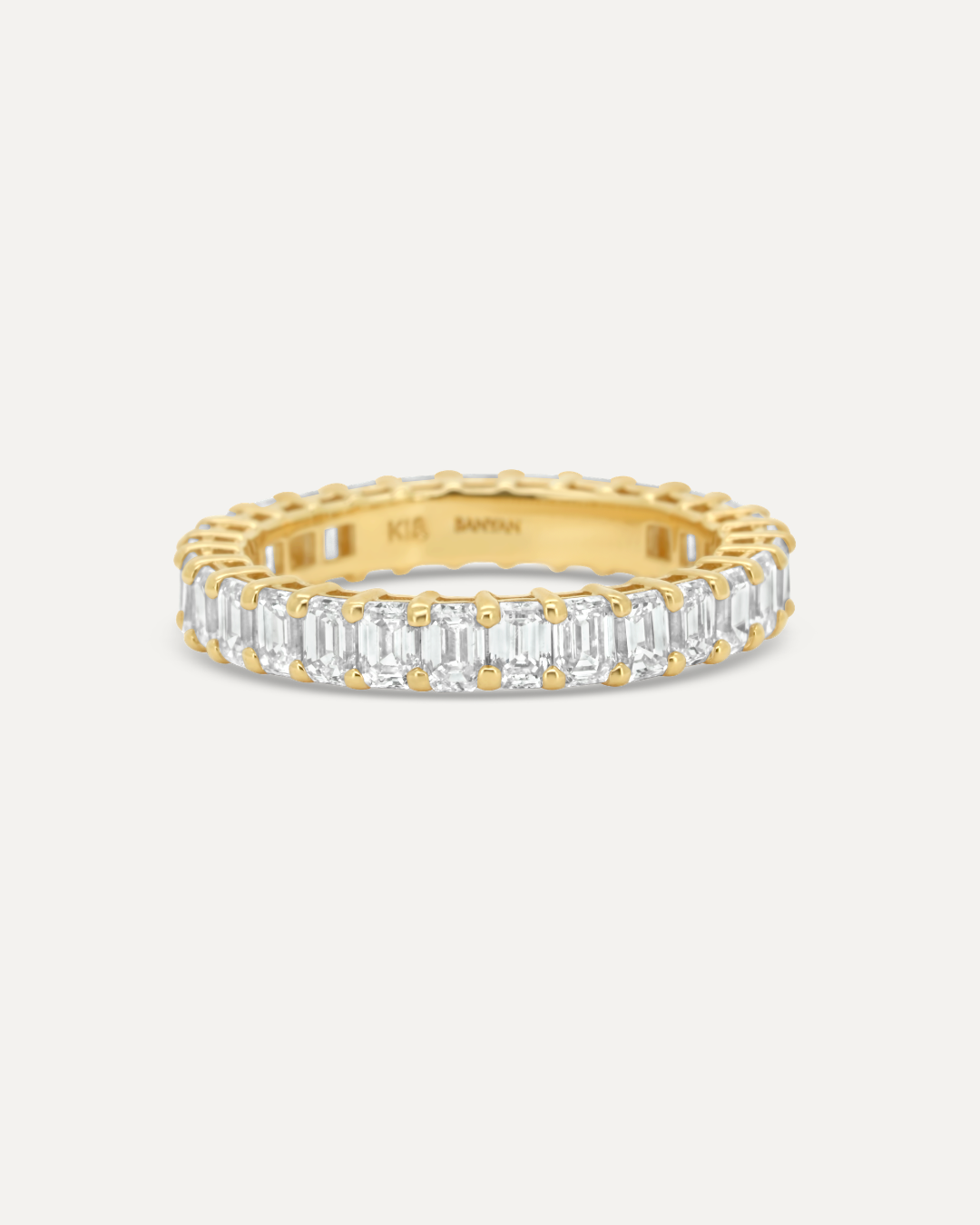 エメラルドカット フルエタニティリング 3mm – BANYAN （バンヤン）