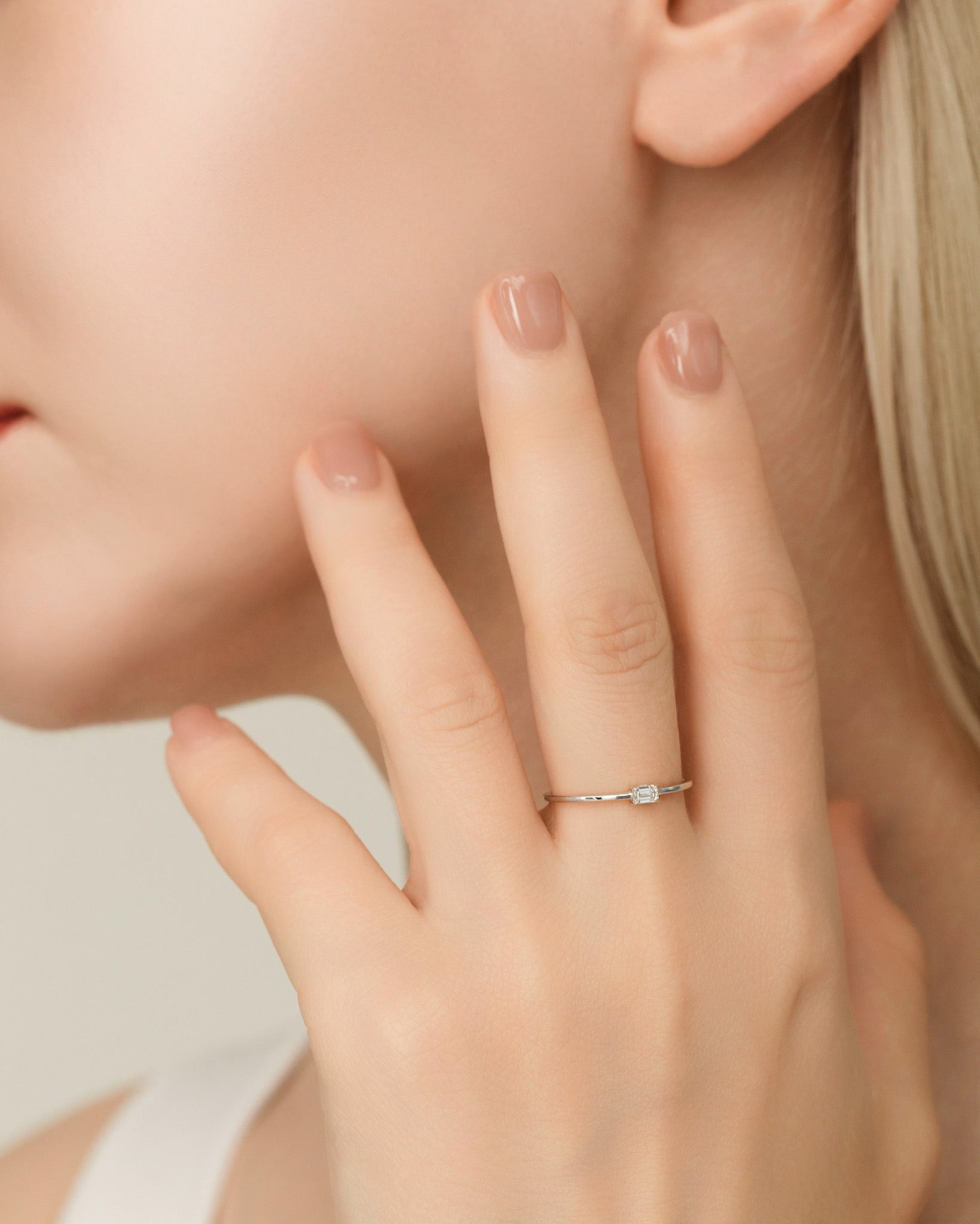 エメラルドカット ダイヤモンド リング – BANYAN （バンヤン）