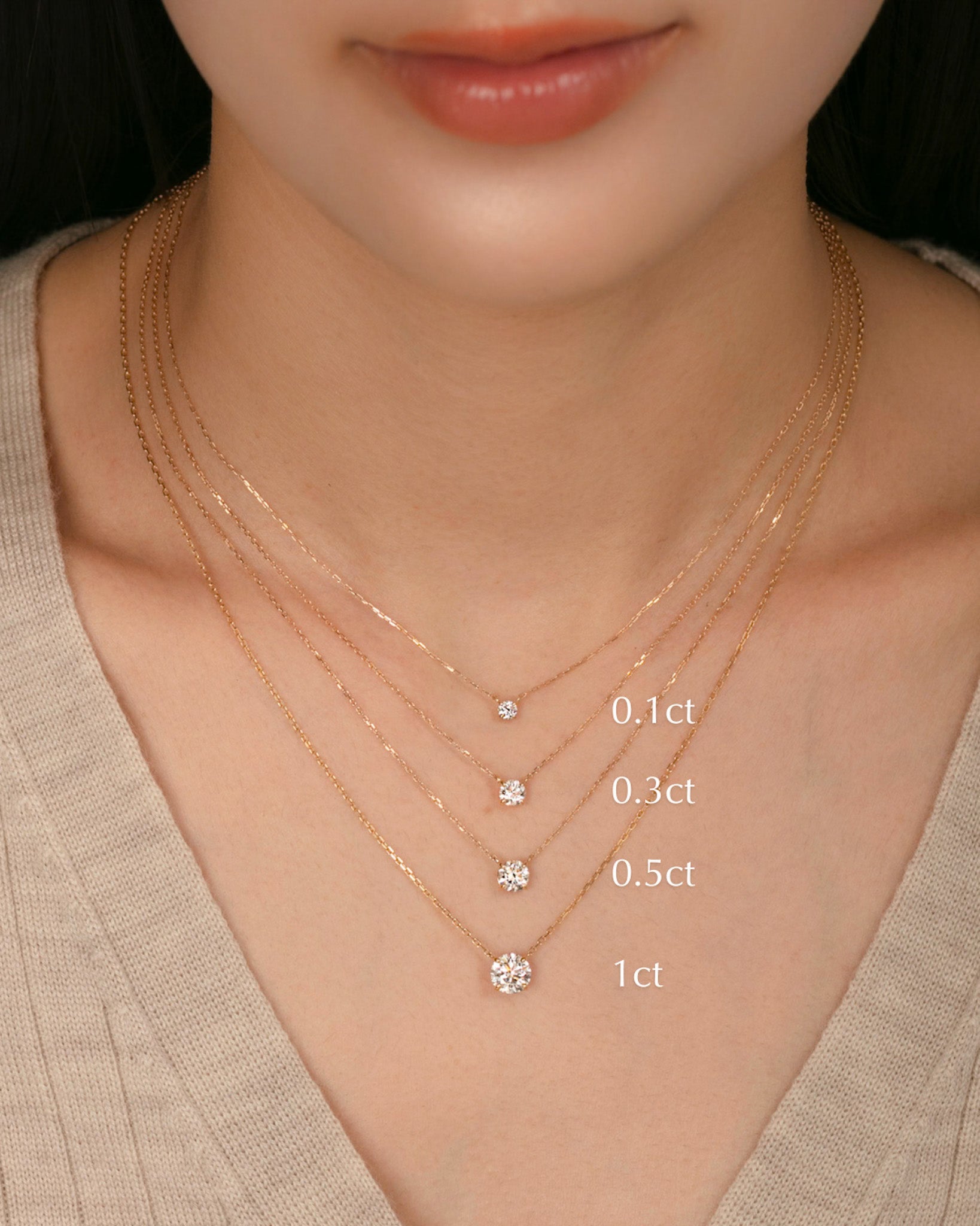 ソリテール ダイヤモンド ネックレス 1ct – BANYAN （バンヤン）