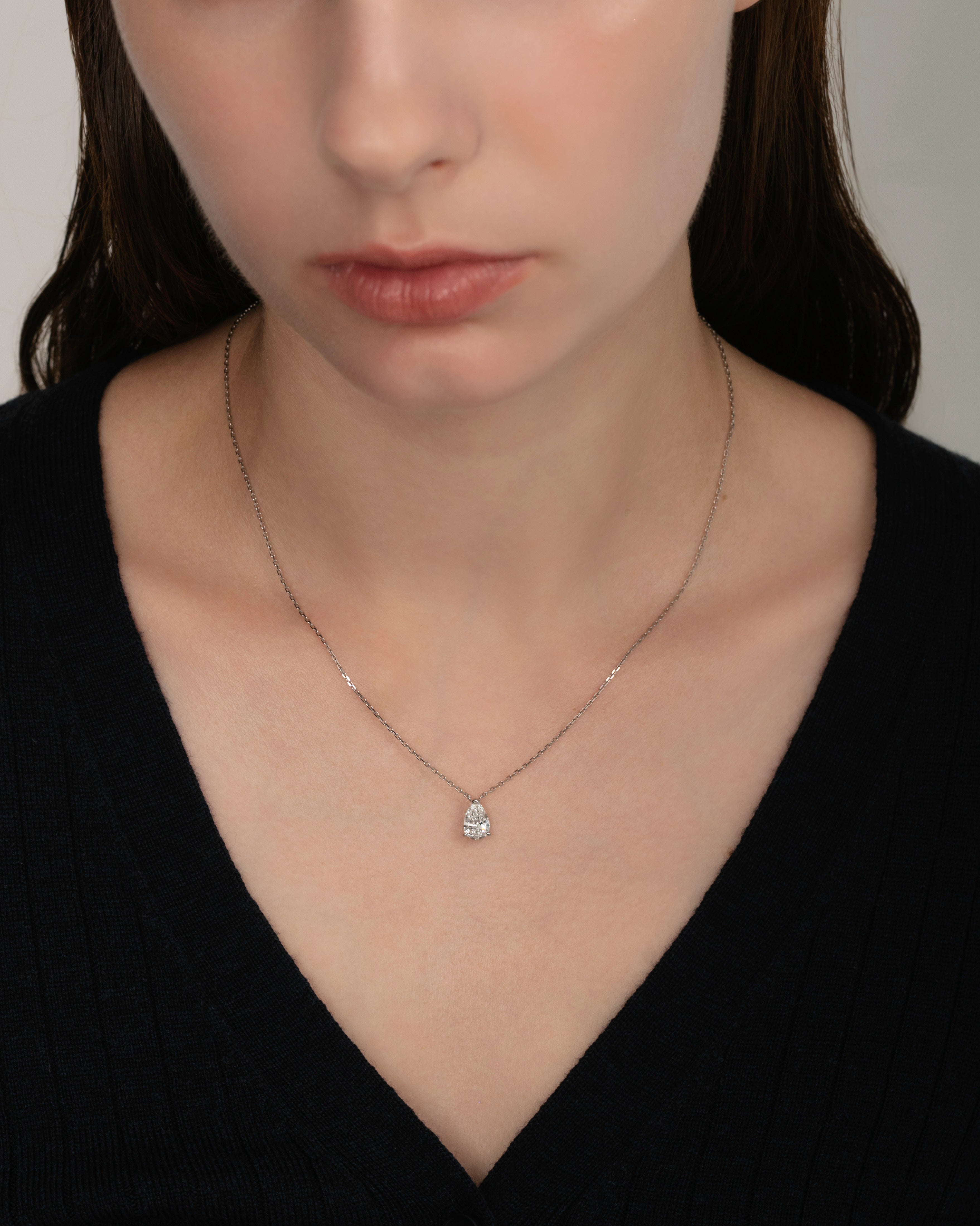 ペアシェイプ ダイヤモンド ネックレス 1ct – BANYAN （バンヤン）