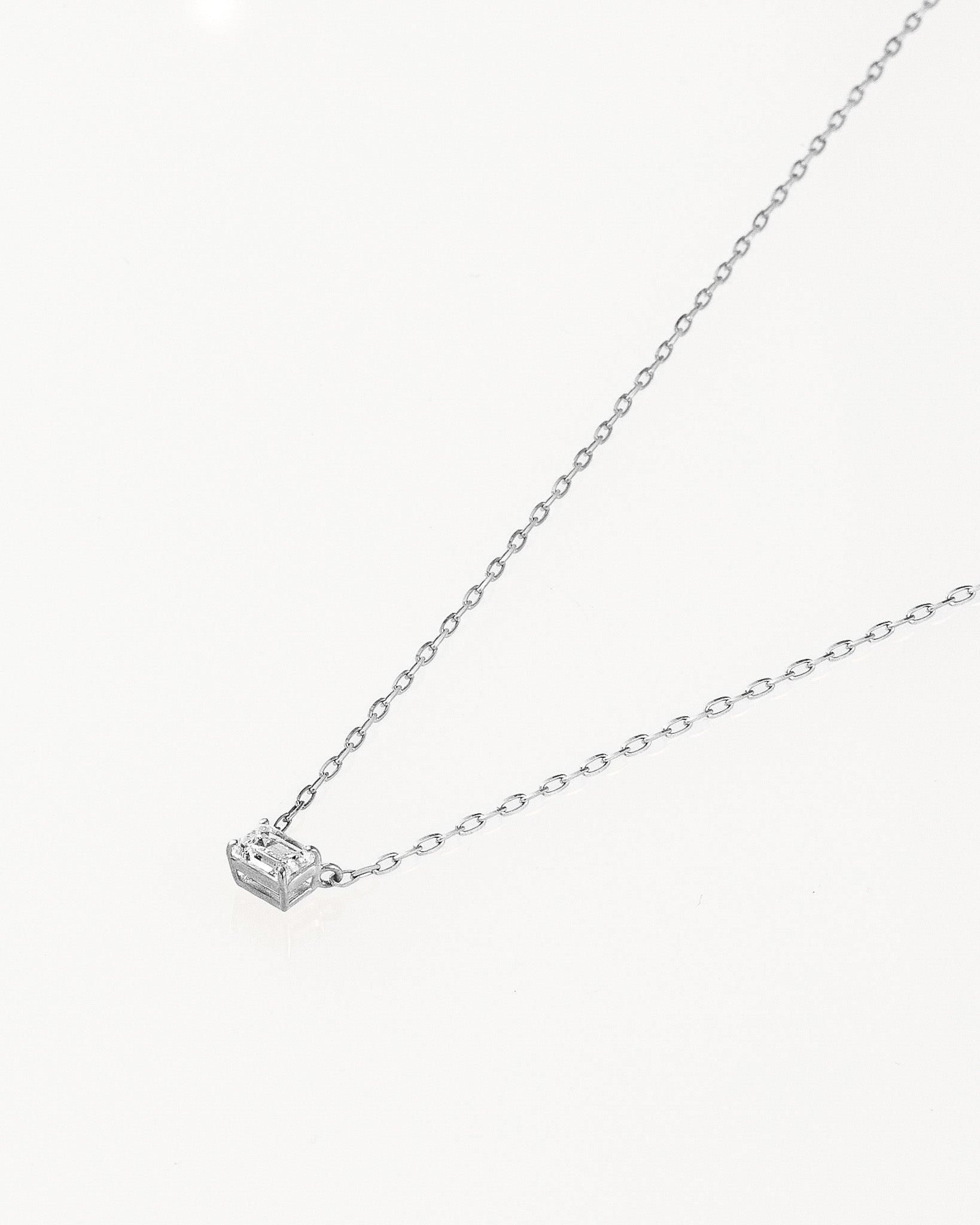 エメラルドカット ダイヤモンド ネックレス 0.3ct - BANYAN （バンヤン）
