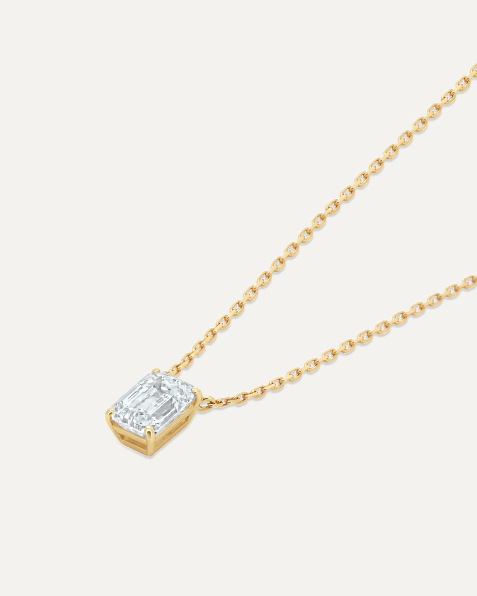 エメラルドカット ダイヤモンド ネックレス 1ct – BANYAN （バンヤン）