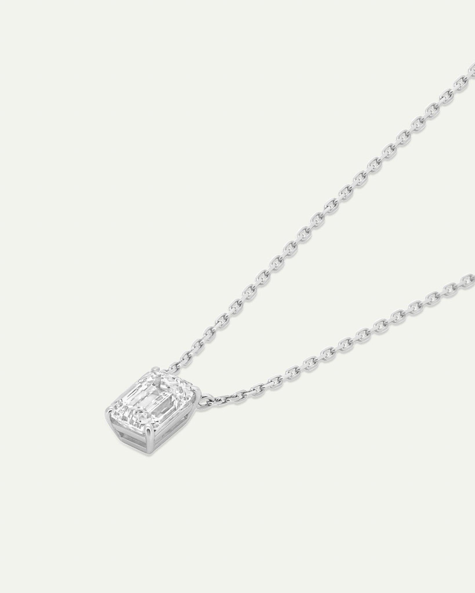 エメラルドカット ダイヤモンド ネックレス 1ct – BANYAN （バンヤン）