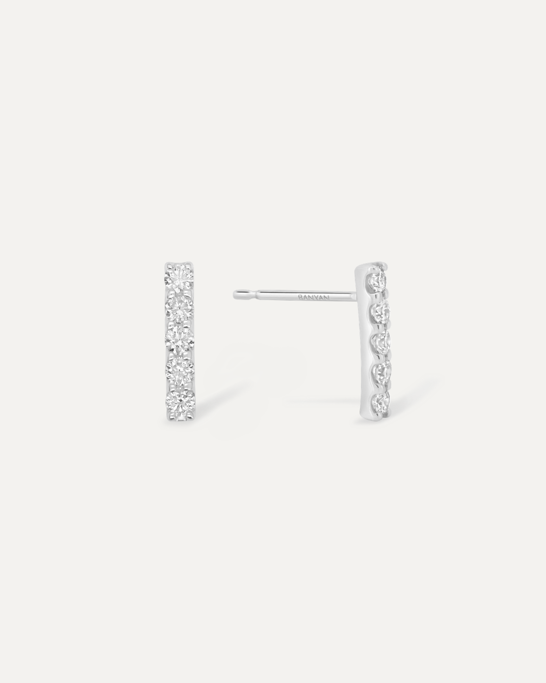 バー ダイヤモンド ピアス MS