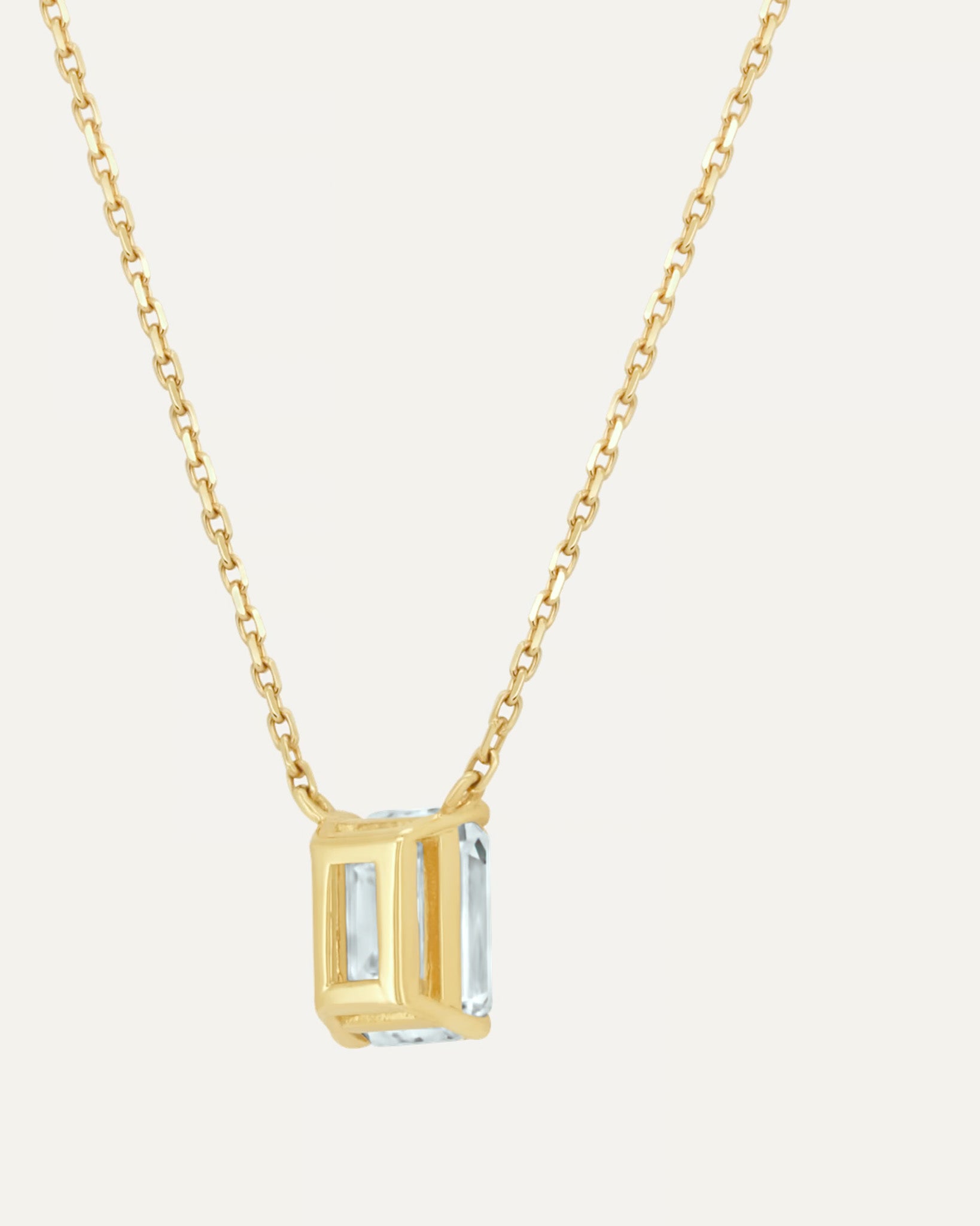 エメラルドカット ダイヤモンド ネックレス 1ct – BANYAN （バンヤン）