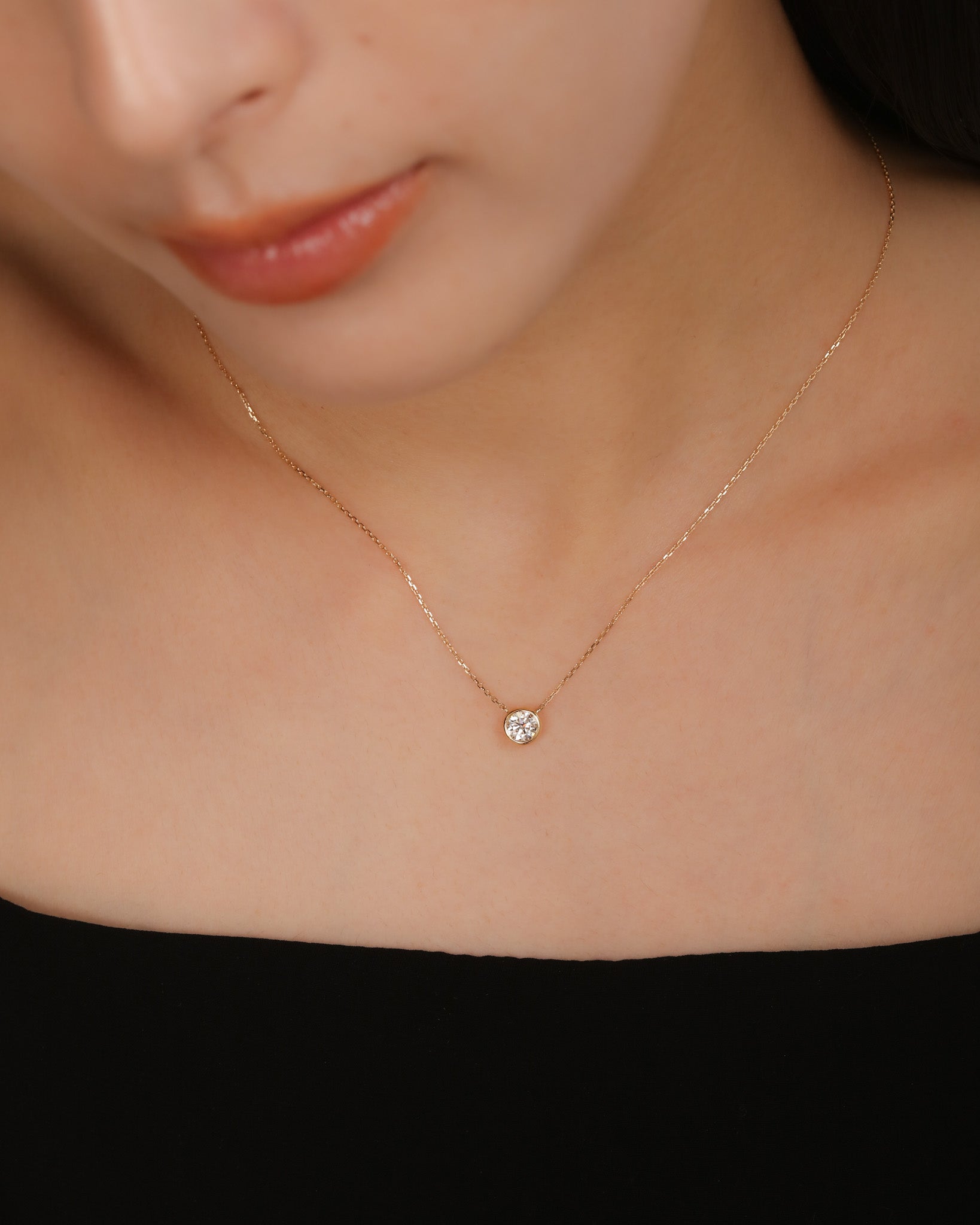 ベゼル ダイヤモンド ネックレス 0.5ct – BANYAN （バンヤン）