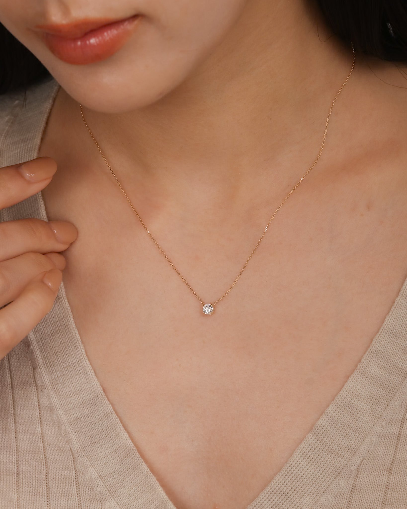 ソリテール ダイヤモンド ネックレス 0.3ct – BANYAN （バンヤン）