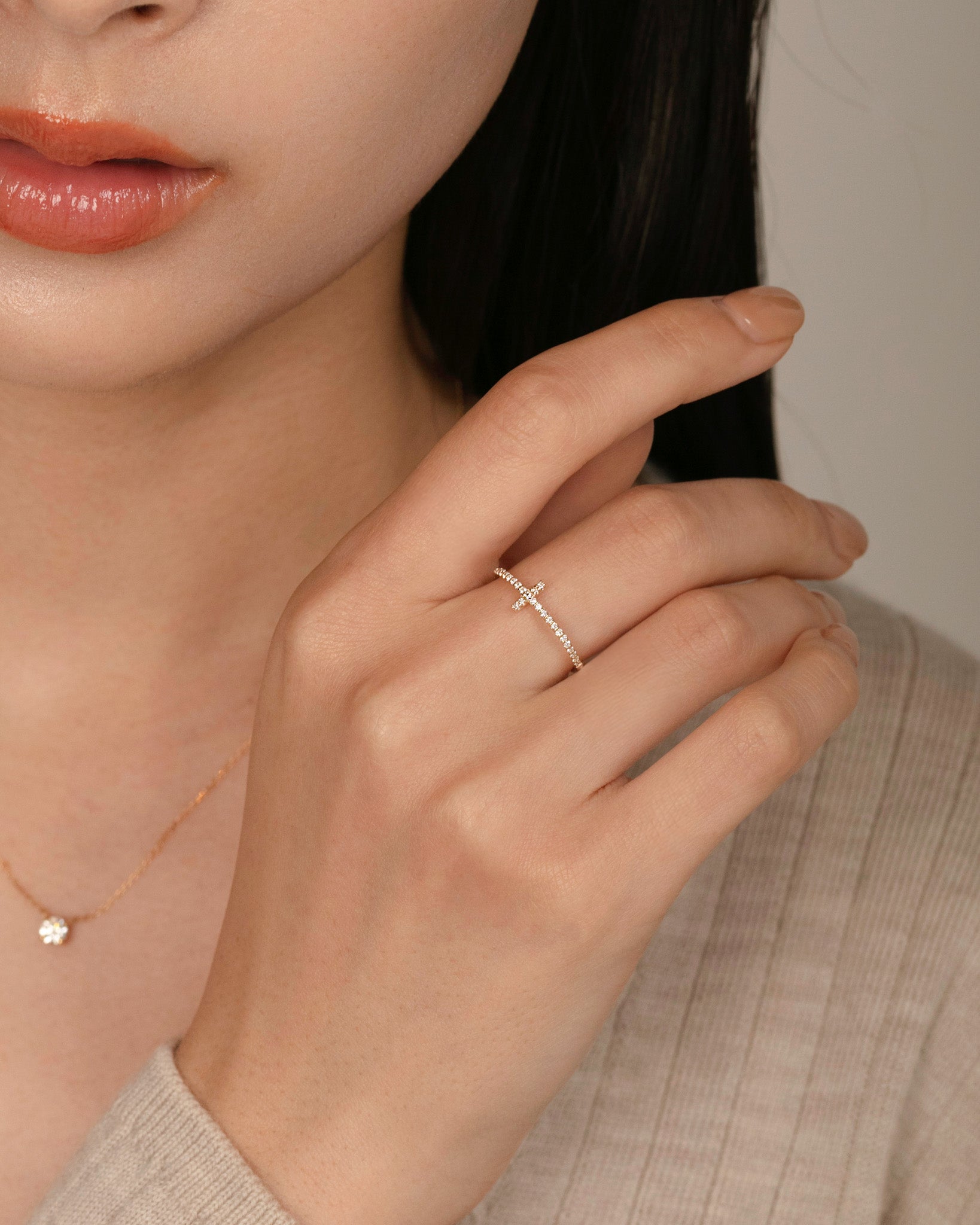 k10 ダイヤモンド　クロス　リング　Diamond cross #20 クロス ダイヤモンド リング – BANYAN （バンヤン）