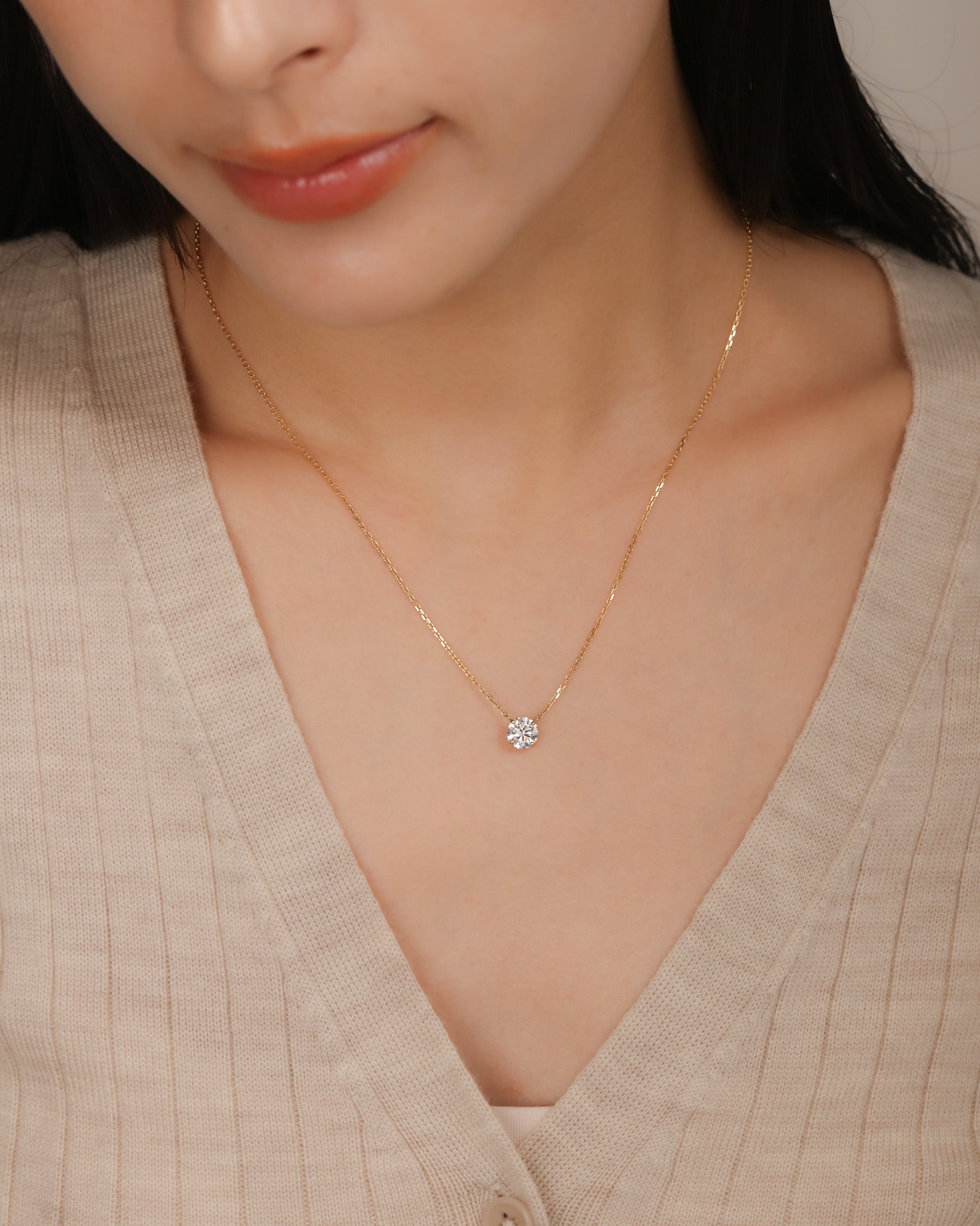 ソリテール ダイヤモンド ネックレス 1ct – BANYAN （バンヤン）