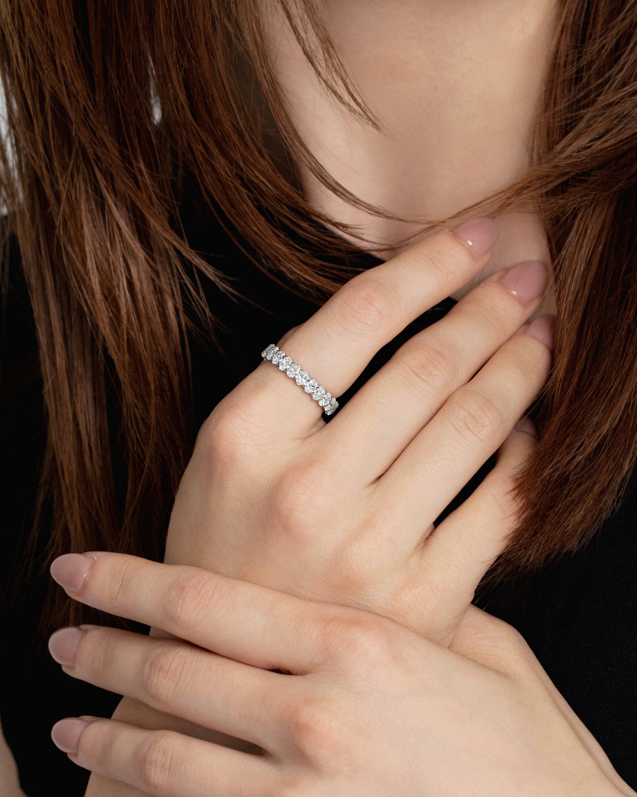 オーバルカット フルエタニティリング 3.5mm – BANYAN （バンヤン）