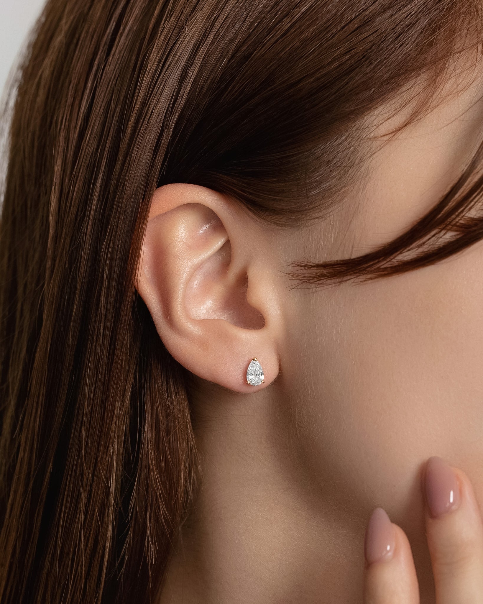 ペアシェイプ ダイヤモンド ピアス 1ct – BANYAN （バンヤン）