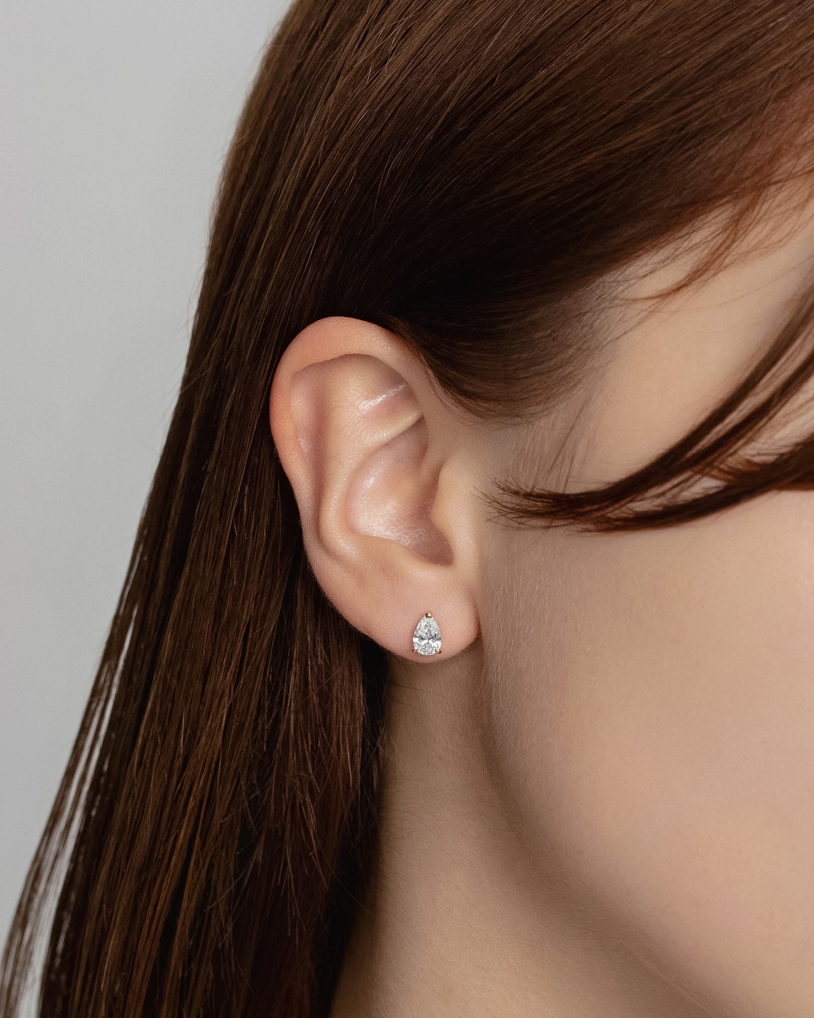ペアシェイプ ダイヤモンド ピアス 1ct – BANYAN （バンヤン）