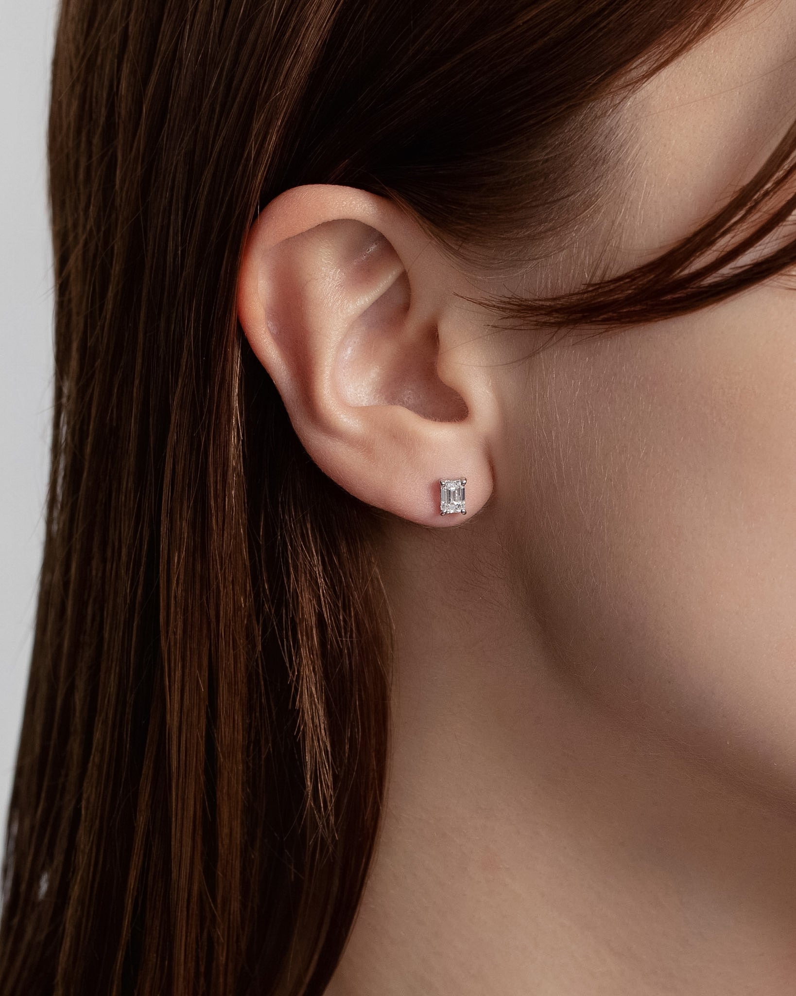 エメラルドカット ダイヤモンド ピアス 1ct – BANYAN （バンヤン）