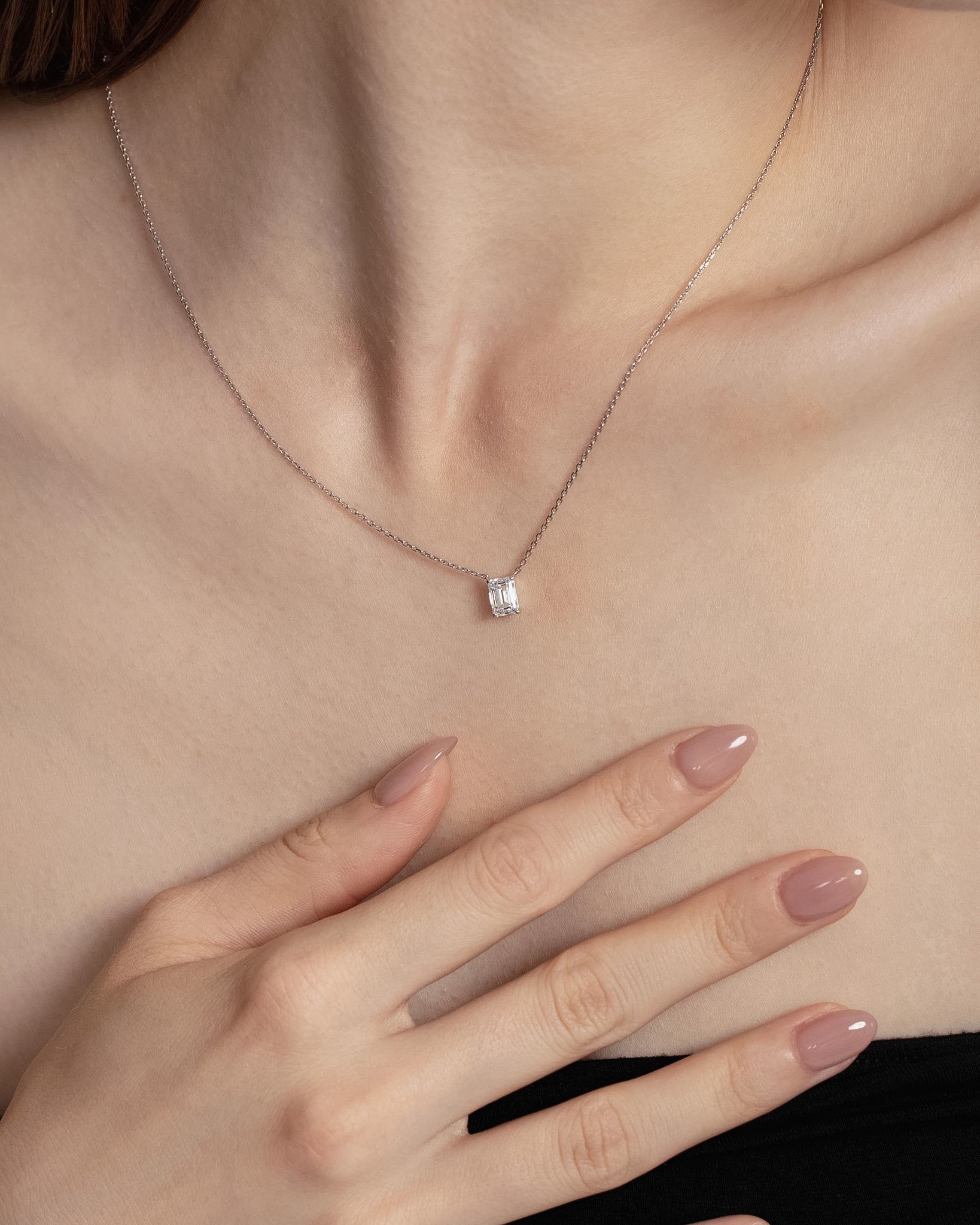エメラルドカット ダイヤモンド ネックレス 1ct – BANYAN （バンヤン）