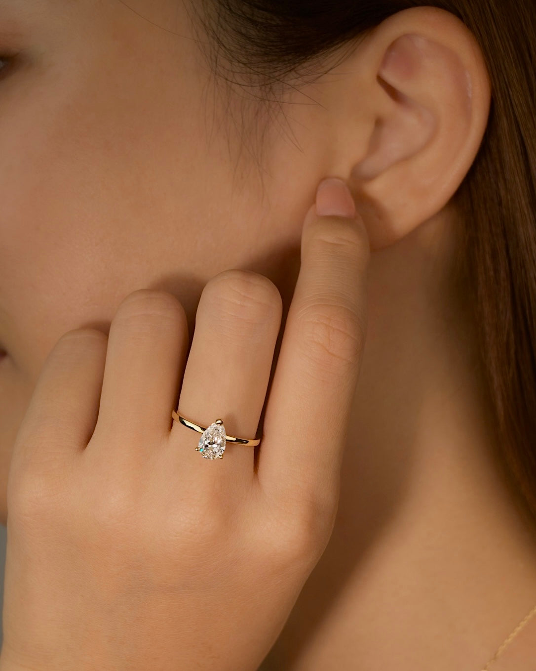 ペアシェイプ ダイヤモンド リング 1ct – BANYAN （バンヤン）