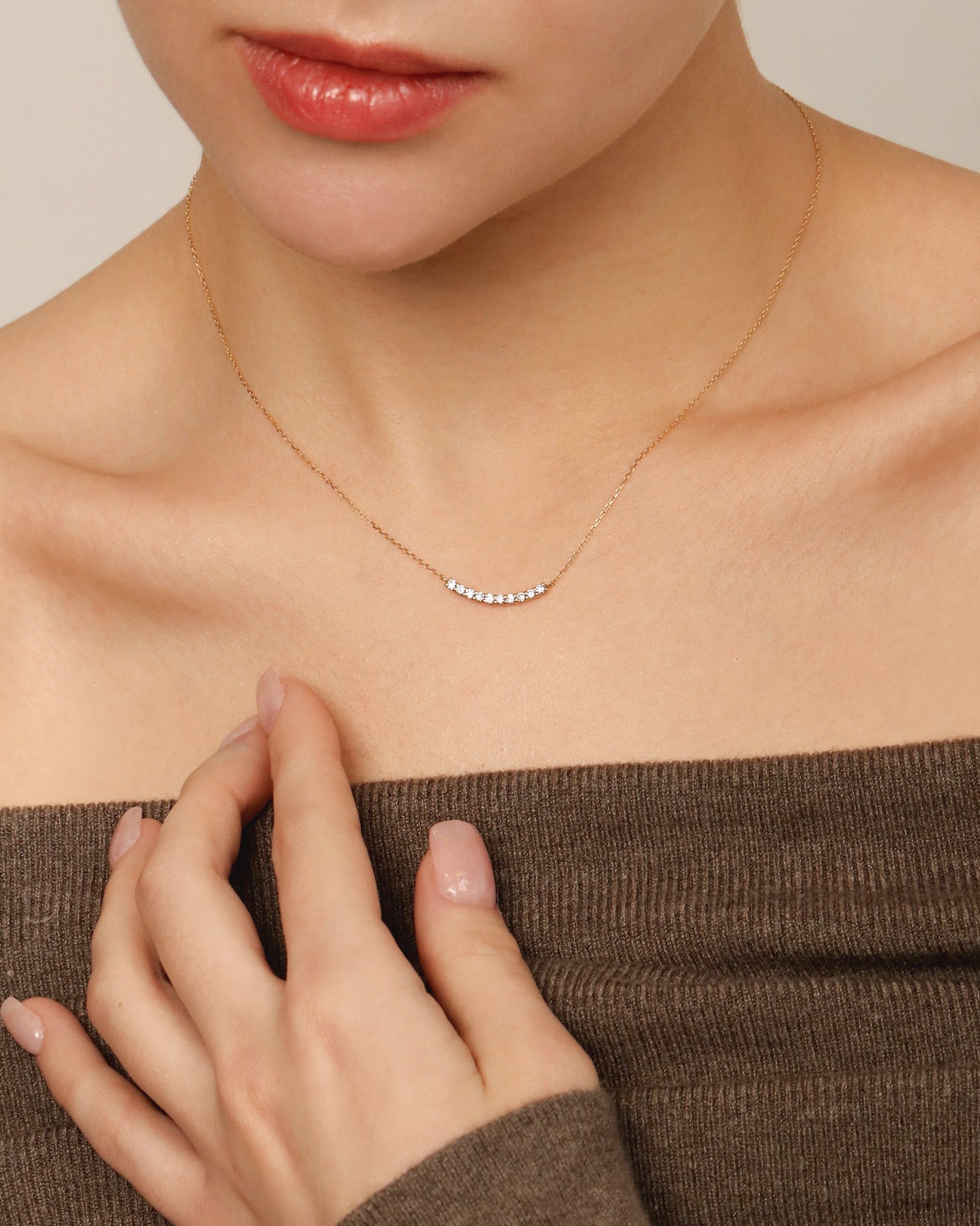 カーブライン ダイヤモンド ネックレス – BANYAN （バンヤン）