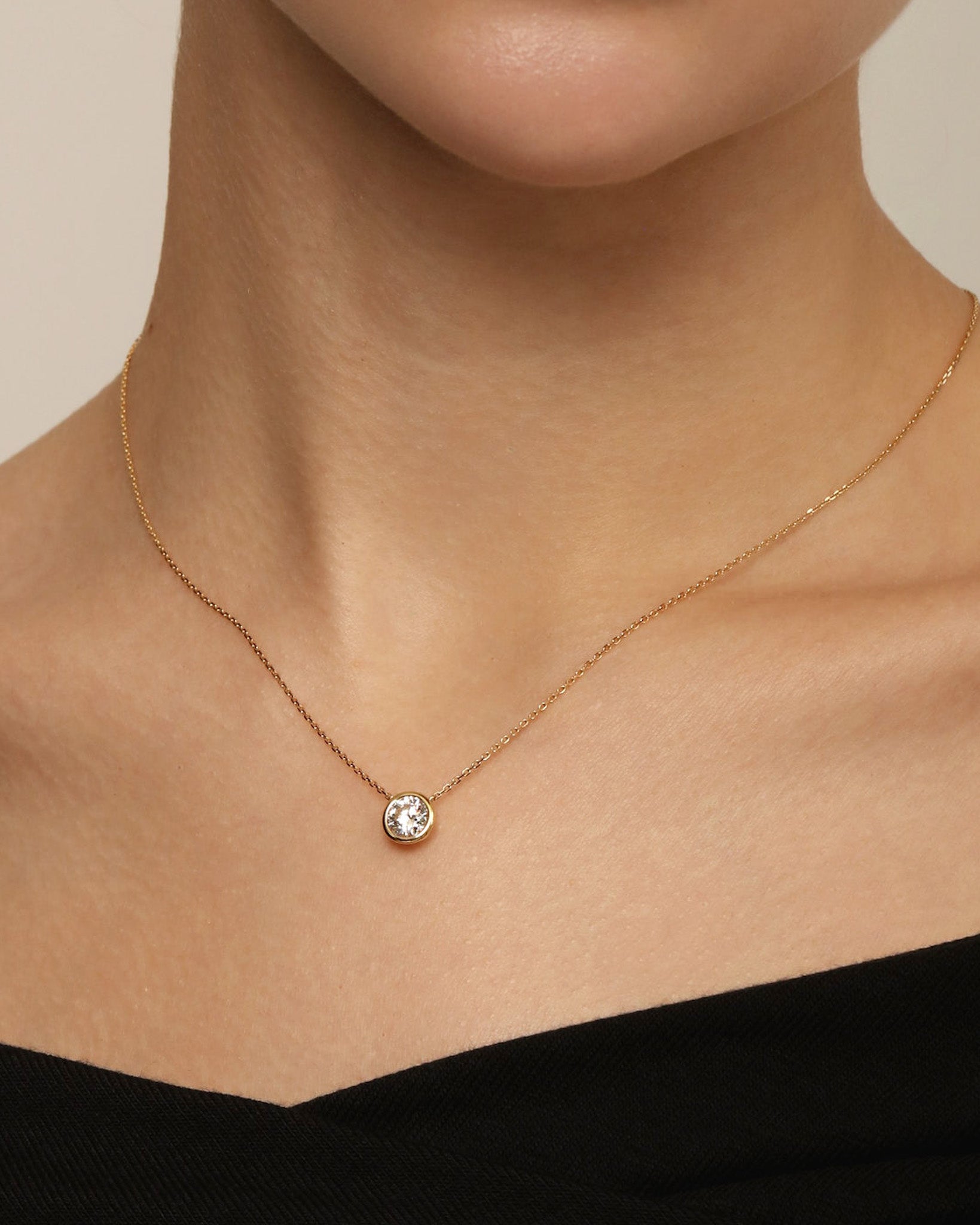 ベゼル ダイヤモンド ネックレス 1ct – BANYAN （バンヤン）
