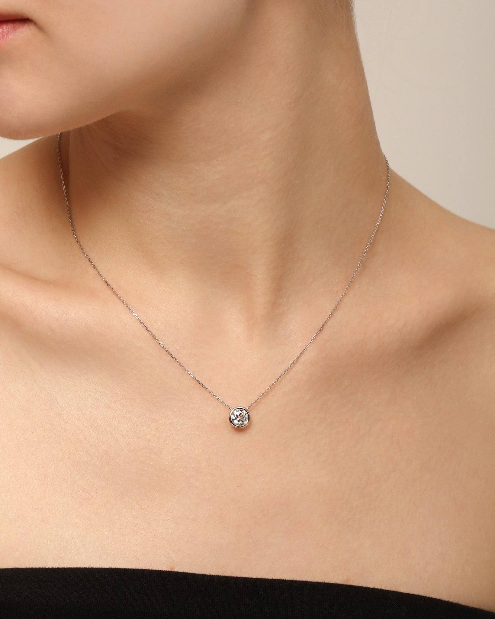 ベゼル ダイヤモンド ネックレス 1ct – BANYAN （バンヤン）