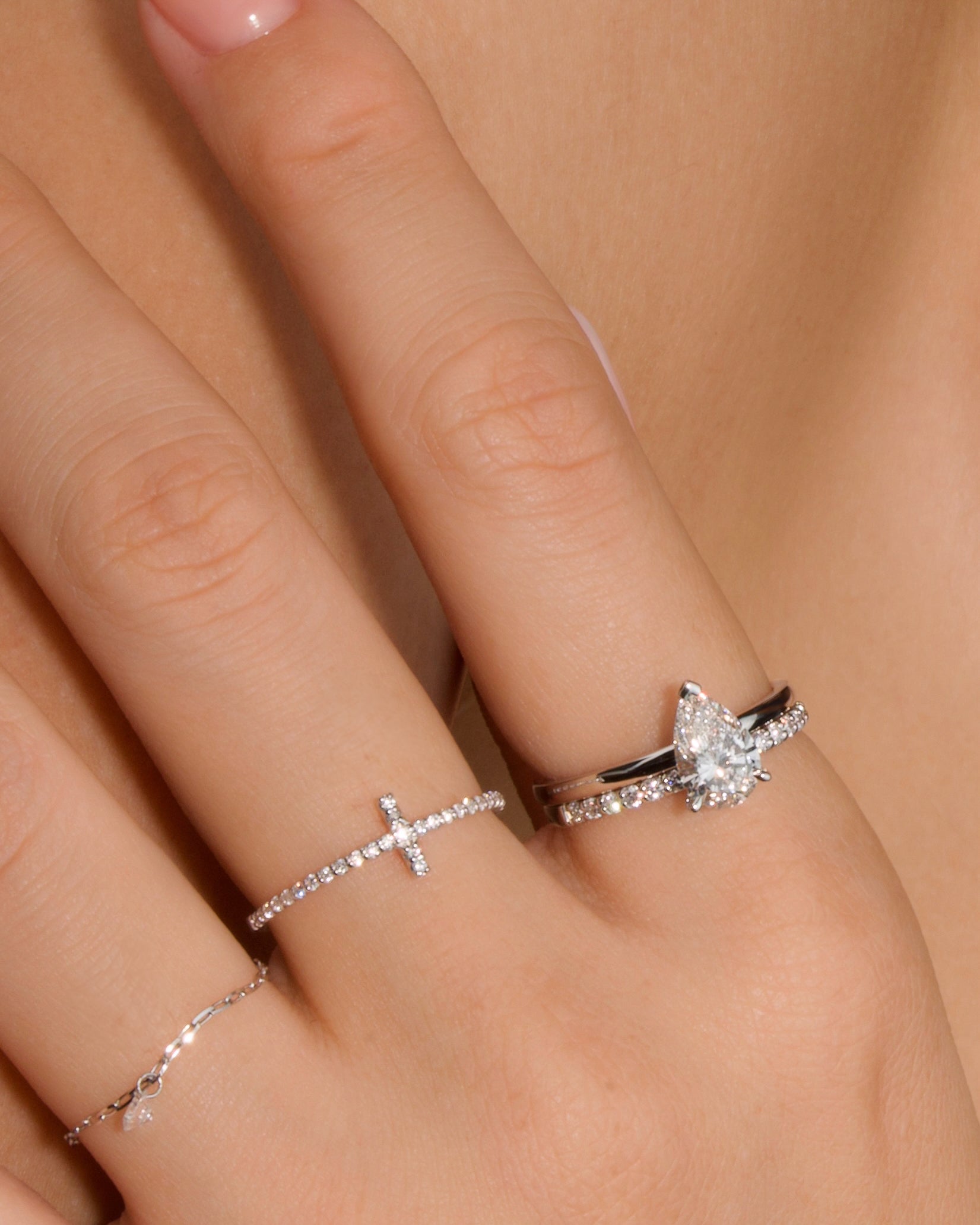 1ct♡ダイヤモンドリング ペアシェイプ ダイヤモンド リング 1ct – BANYAN （バンヤン）