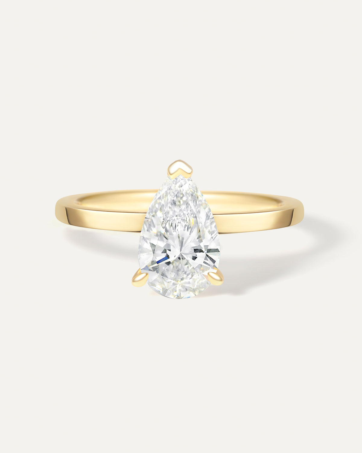 ペアシェイプ ダイヤモンド リング 1ct