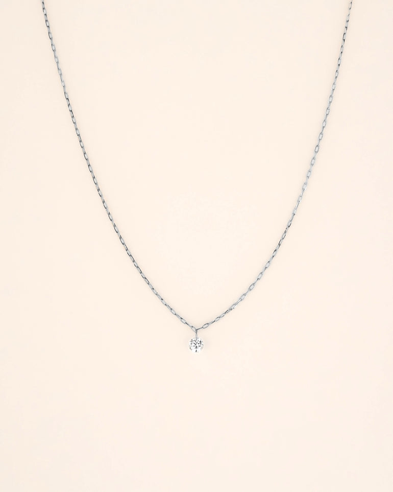 【Bare】Pt850 Necklace (1 stone) - BANYAN （バンヤン）