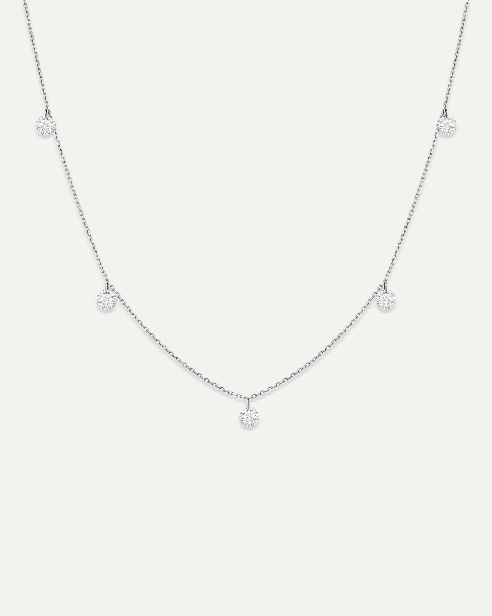 Bare ステーションネックレス 1ct