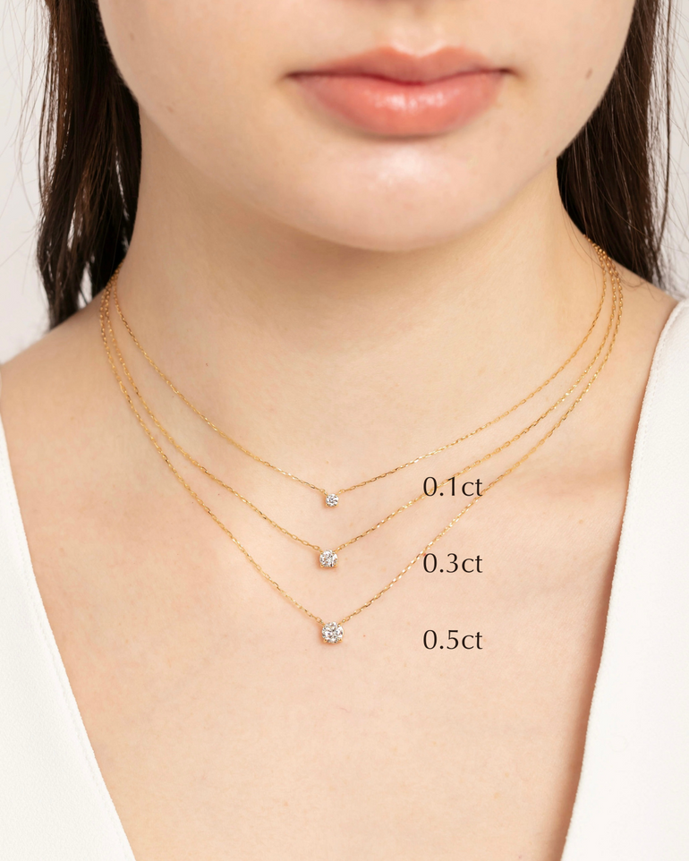 ソリテール ダイヤモンド ネックレス 0.1ct – BANYAN (バンヤン) ソリテール ダイヤモンド ネックレス 0.1ct – BANYAN (バンヤン)