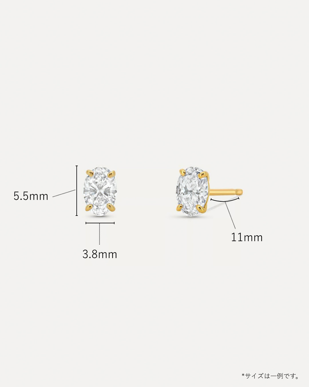 オーバルカット ダイヤモンド ピアス 0.6ct – BANYAN （バンヤン）