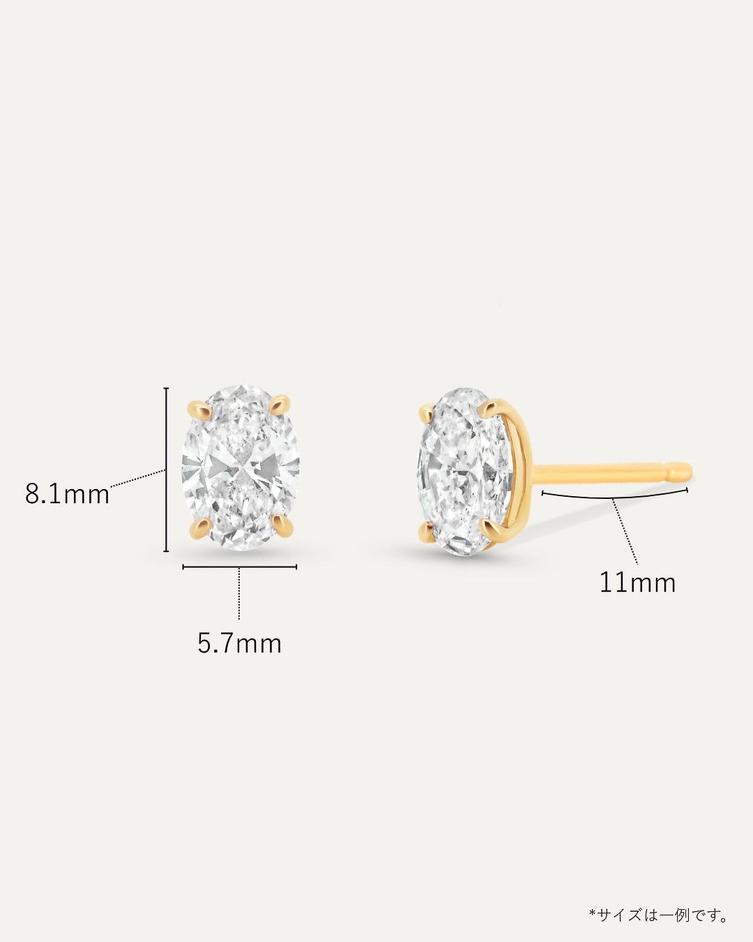 オーバルカット ダイヤモンド ピアス 1ct – BANYAN （バンヤン）