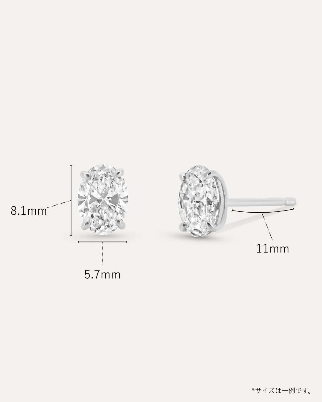 オーバルカット ダイヤモンド ピアス 1ct – BANYAN （バンヤン）