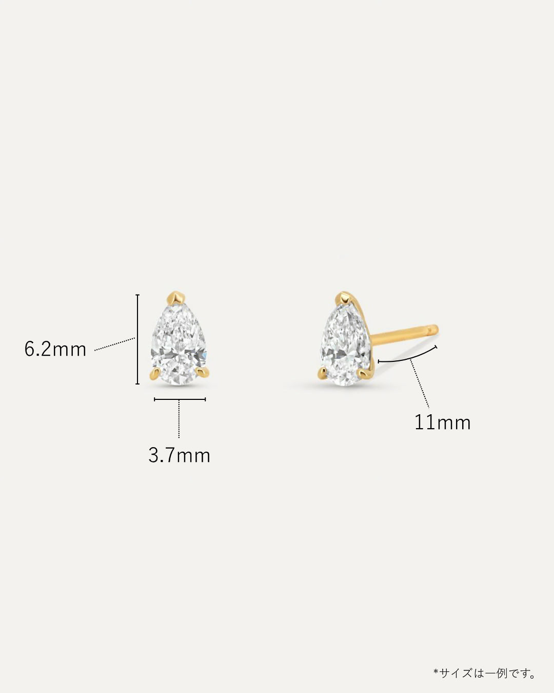 ペアシェイプ ダイヤモンド ピアス 0.6ct – BANYAN （バンヤン）