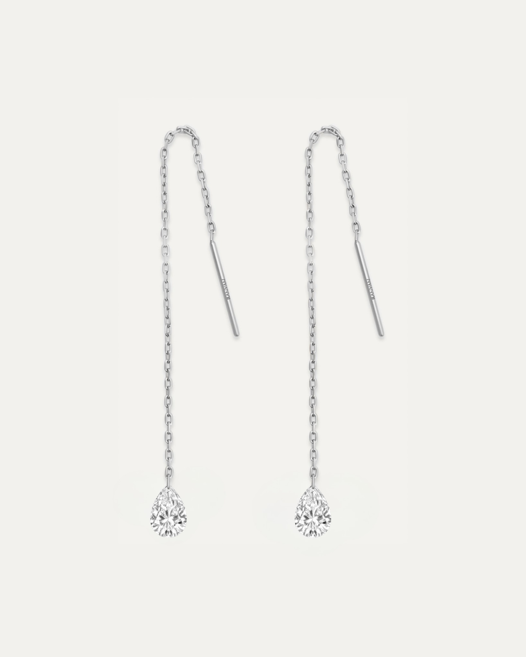 Bareピアス ペアシェイプ 0.6ct