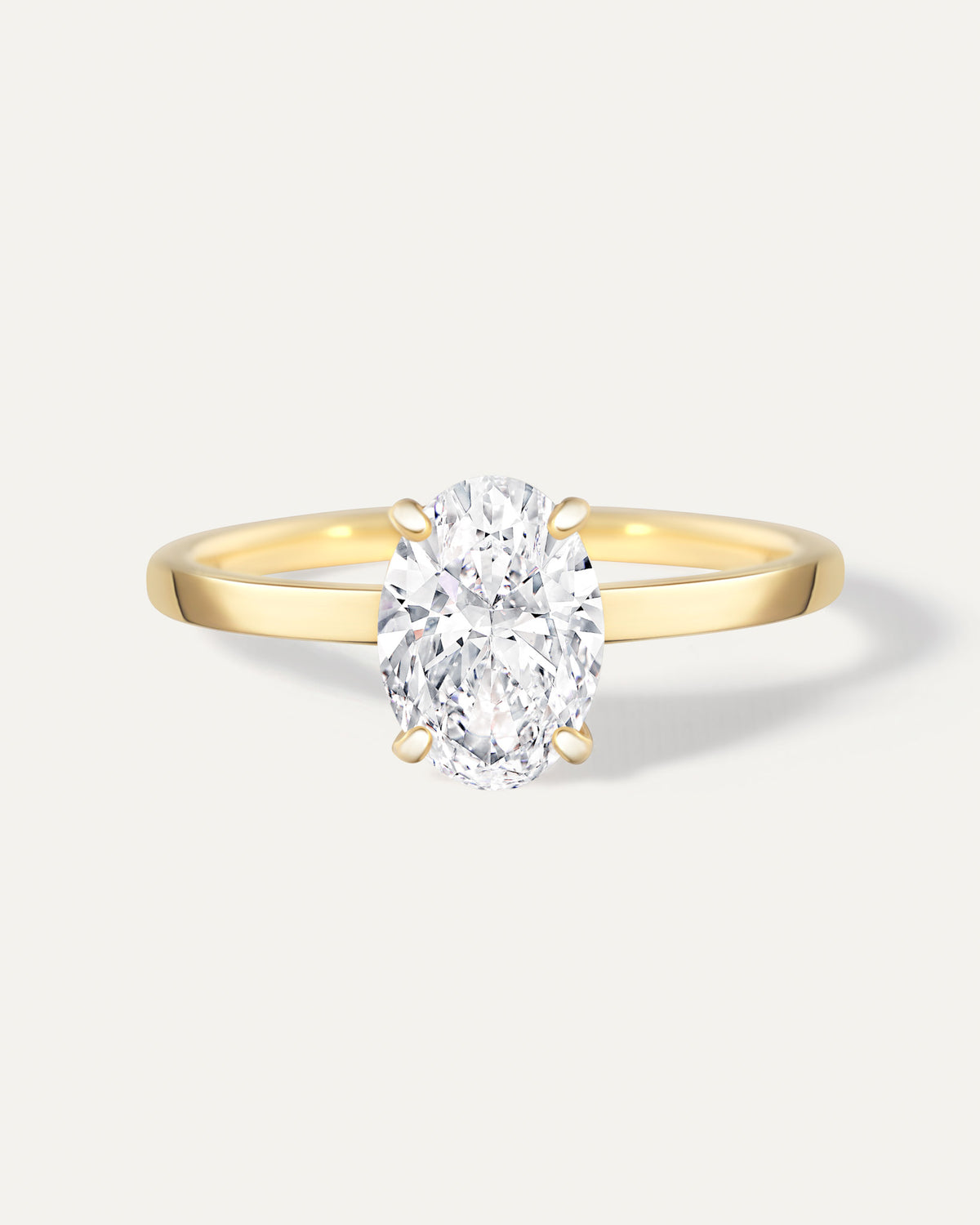 オーバルカット ダイヤモンド リング 1ct