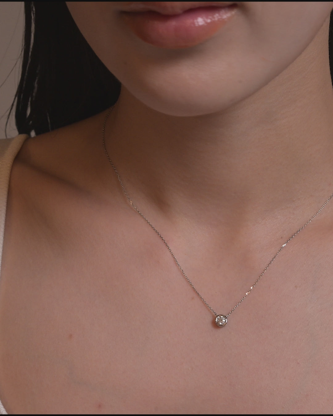 ベゼル ダイヤモンド ネックレス 0.3ct – BANYAN （バンヤン）
