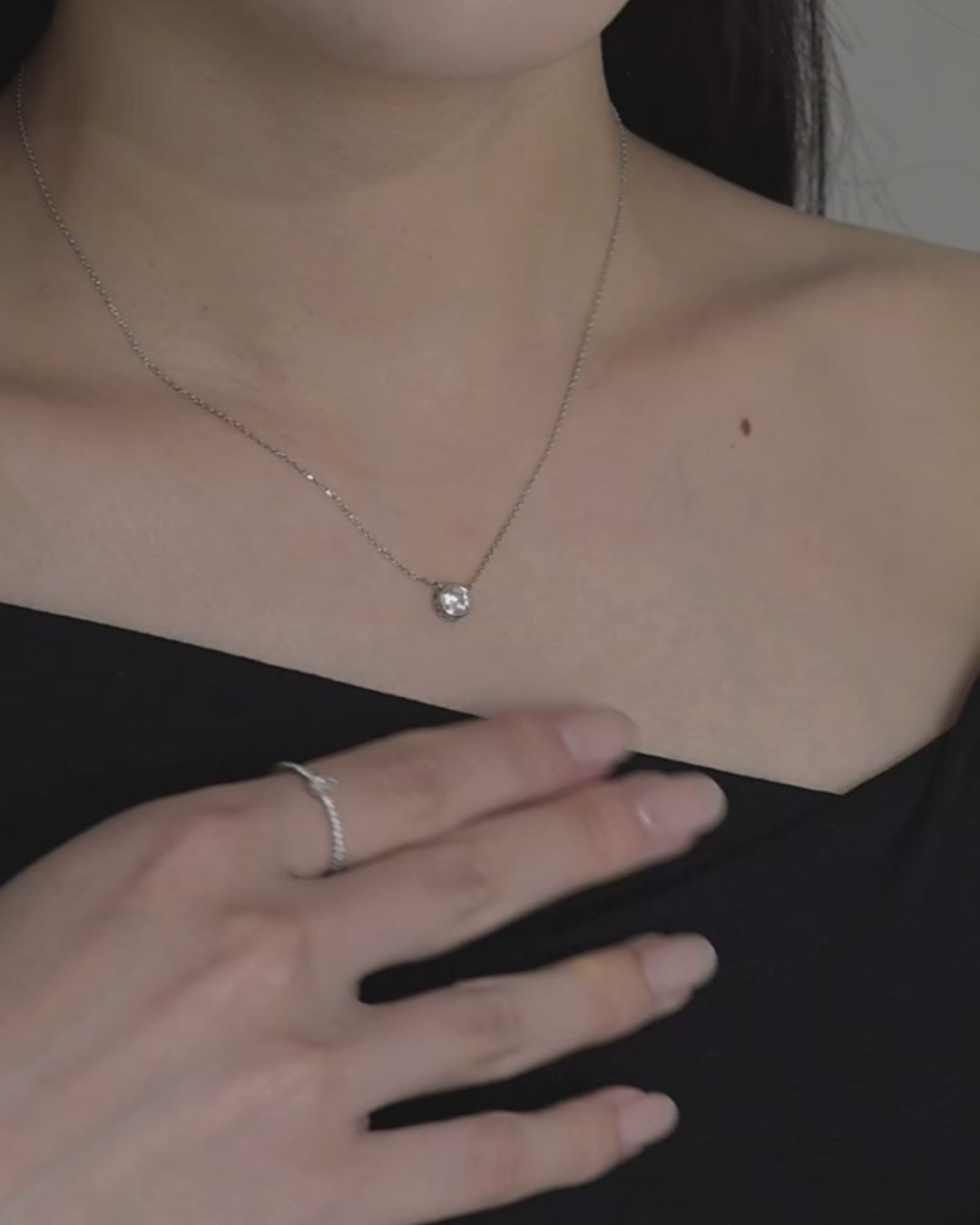 ベゼル ダイヤモンド ネックレス 0.3ct – BANYAN （バンヤン）