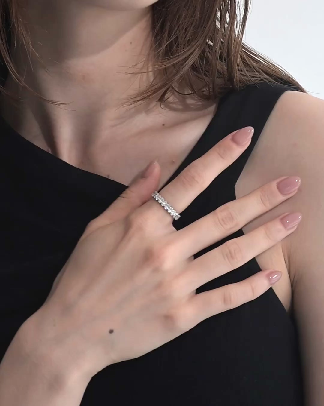 オーバルカット フルエタニティリング 3.5mm – BANYAN （バンヤン）