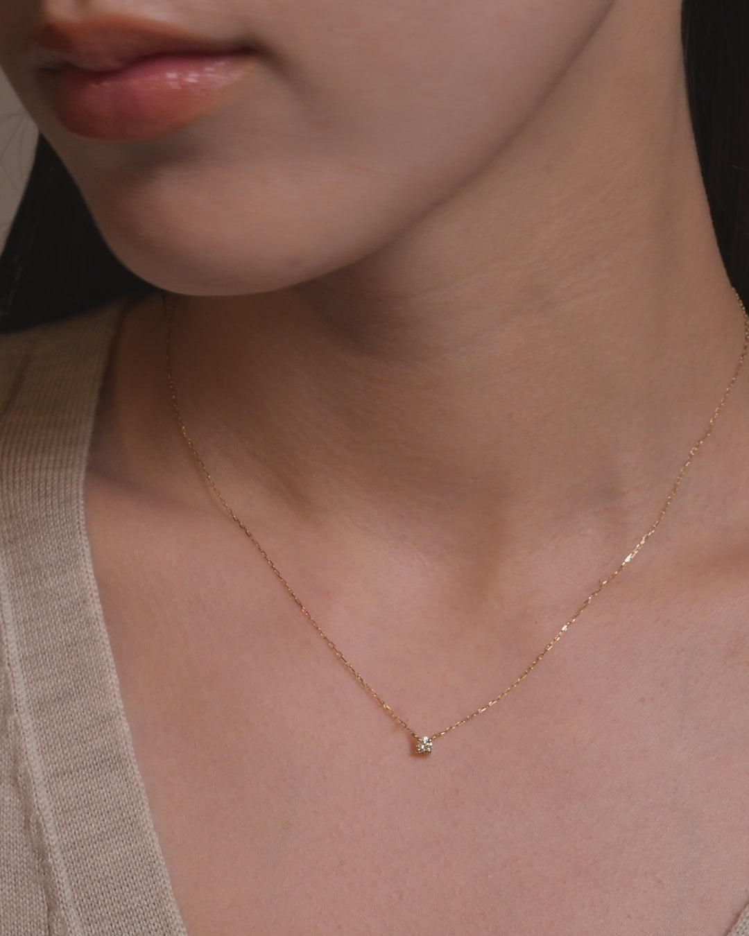 ソリテール ダイヤモンド ネックレス 0.1ct – BANYAN （バンヤン）