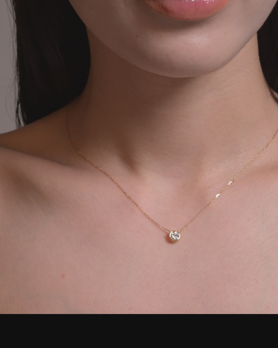 K18WGダイヤモンドペンダントネックレス0.5ct ダイヤモンド K18ネックレス(0.5カラット/6本爪/大特価/一粒/4月