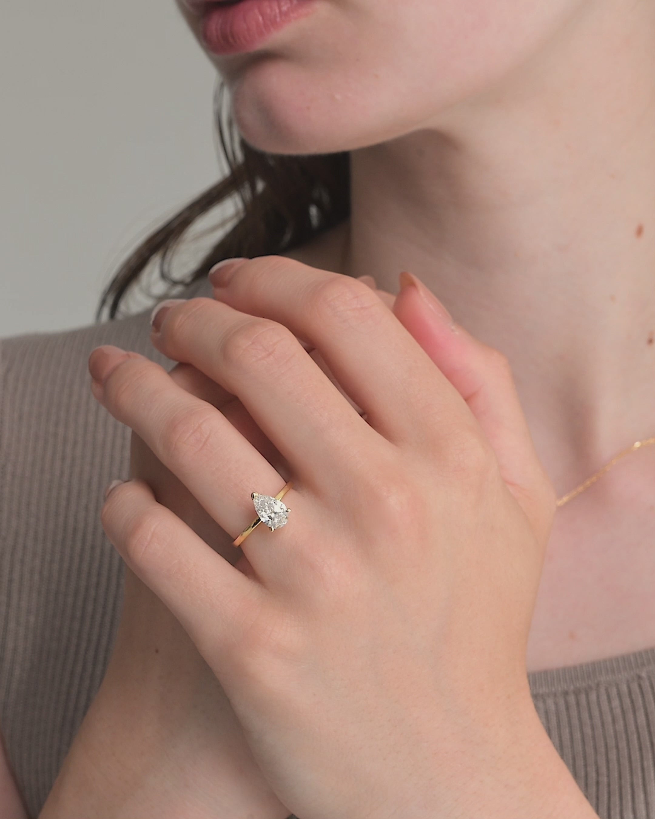 ペアシェイプ ダイヤモンド リング 1ct – BANYAN （バンヤン）