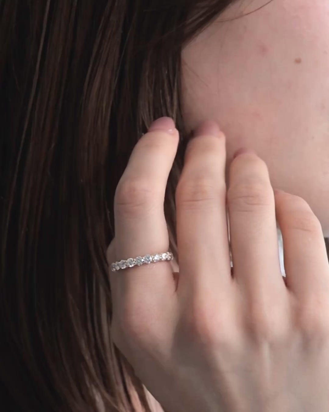 ラウンドカット フルエタニティリング 3mm – BANYAN （バンヤン）