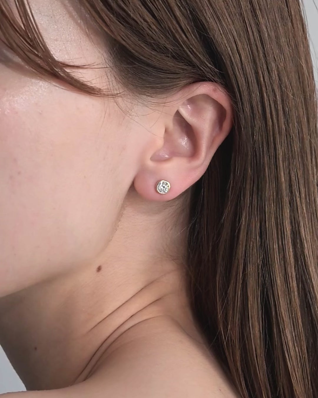 ベゼル ダイヤモンド ピアス 1ct – BANYAN （バンヤン）
