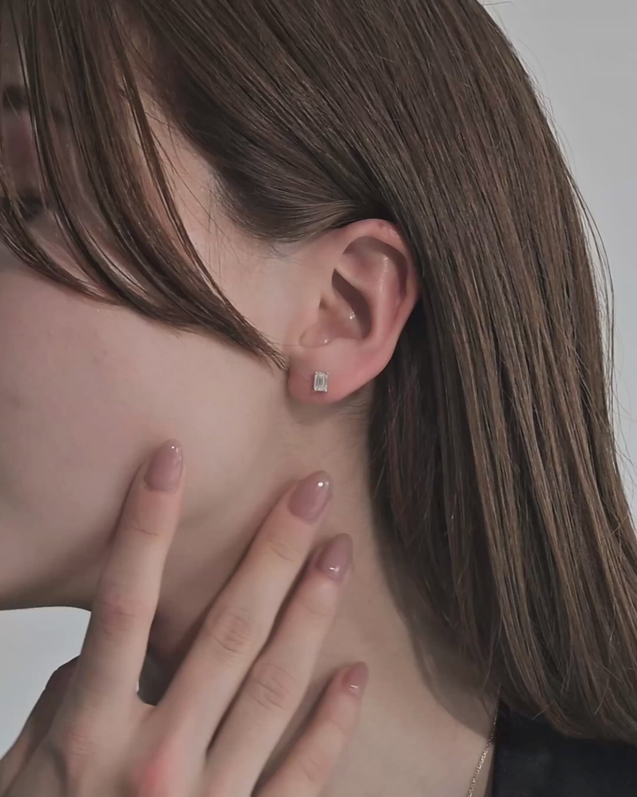 エメラルドカット ダイヤモンド ピアス 1ct – BANYAN （バンヤン）